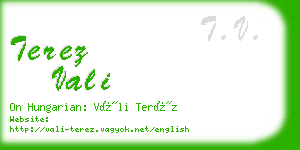 terez vali business card